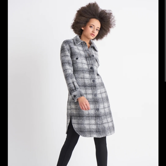 Black tape long shacket - Picture 2 of 2